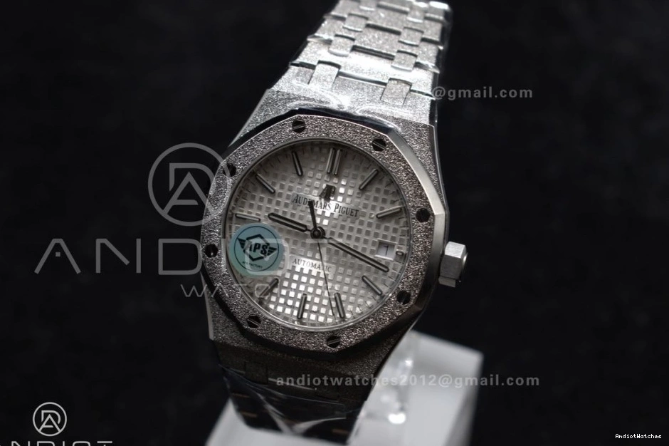 1:1 Dial 15454 Royal Clone Best SS 1033 On APSF White Super Oak Frosted 37mm Edition Bracelet SA3120 Textured Affordable SS 0714